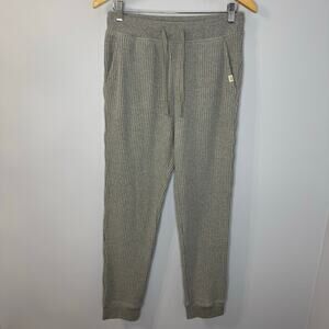 UGG Glover Thermal Waffle Knit Jogger Pants Grey Mens M